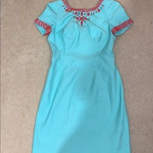 Lilly Pulitzer size 2 light blue beaded dress